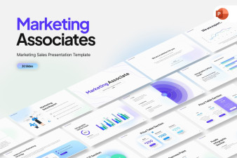 Marketing Sales Associate PowerPoint Template